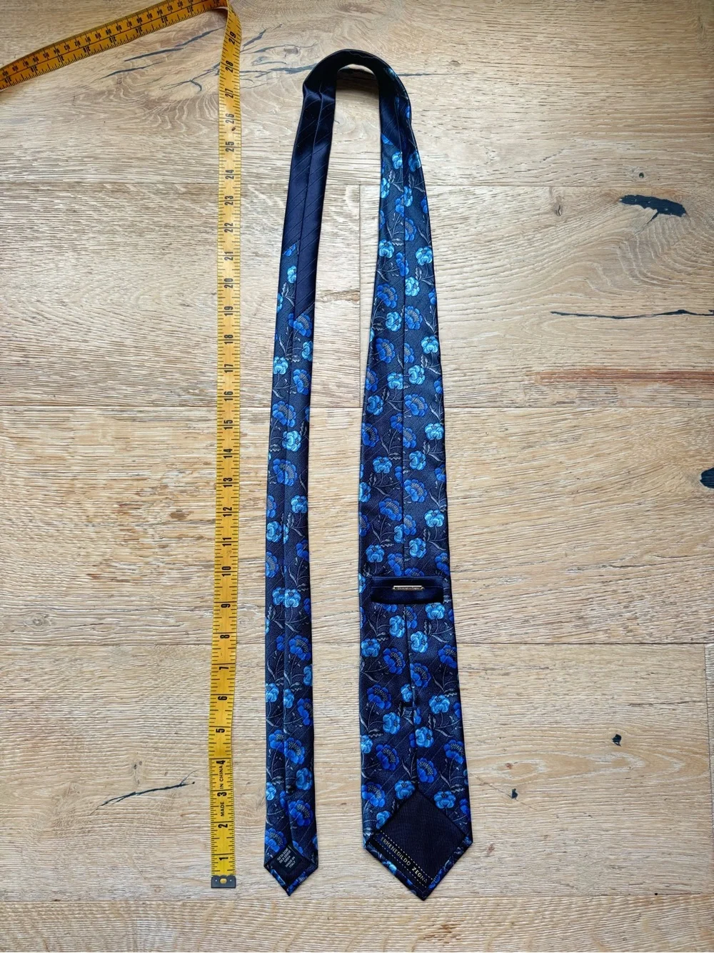 🔥ZEGNA NEW Ermenegildo Zegna Navy  Floral Silk Tie STUNNING! Italy Price Firm!